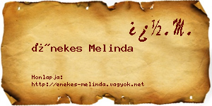 Énekes Melinda névjegykártya